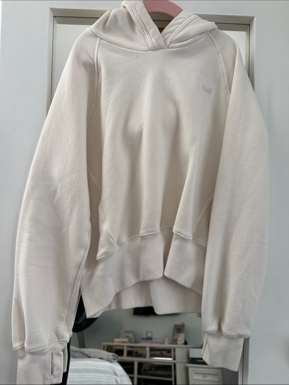 Abercrombie Kids Off-White Hooded Pullover Sweatshirt